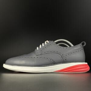 Cole Haan Grand Evolution Men's Size 9 M Blue Wingtip Oxford Casual Dress Shoes